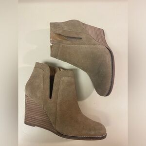 Lucky Brand Brown Suede Ankle Booties